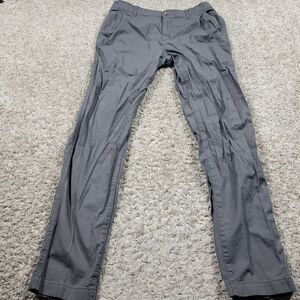 Eddie Bauer Pants Mens 36x33 Tag 36x34 Gray Chino Hiking Outdoors Stretch Wasit